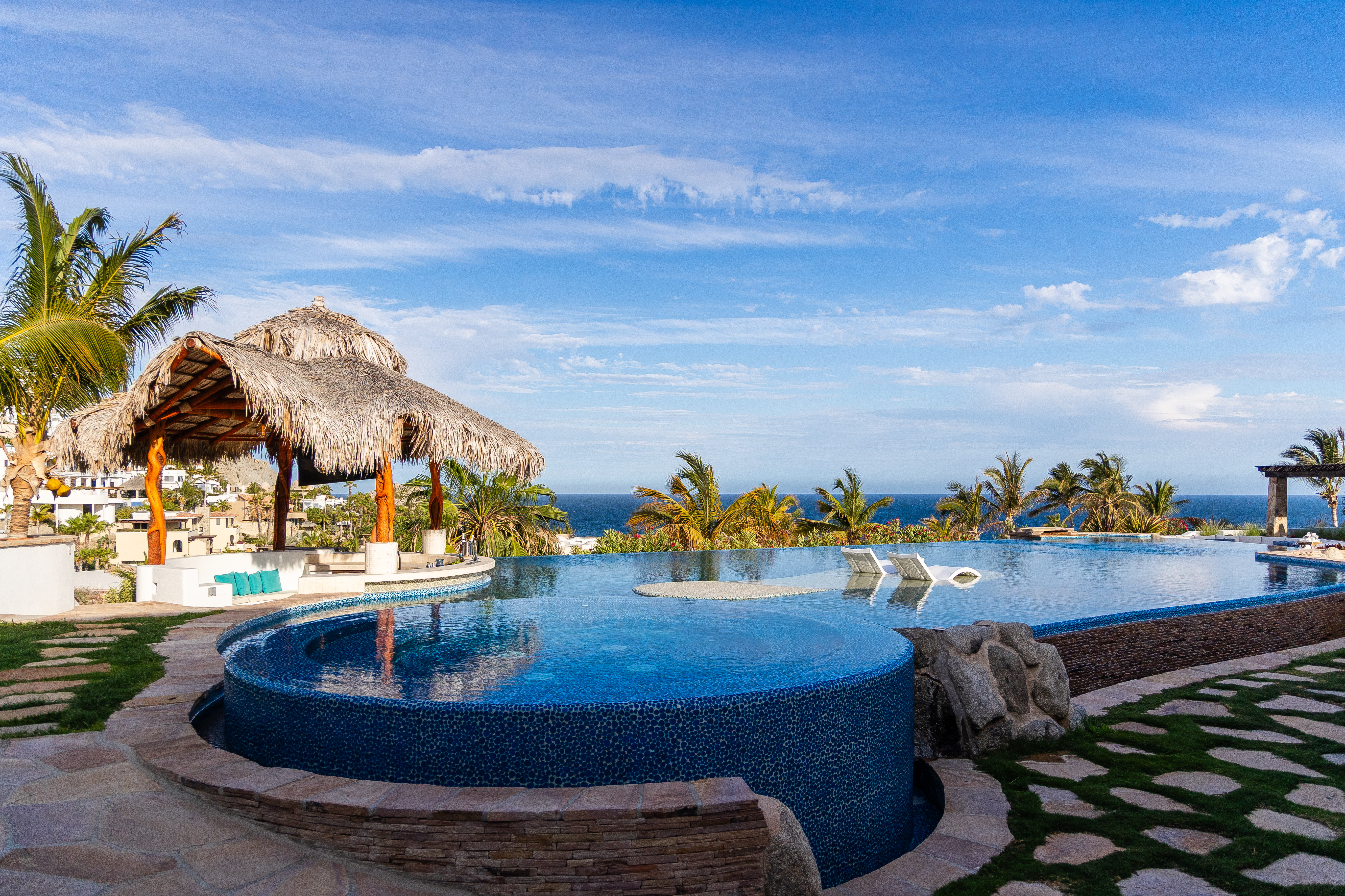 Pool aerial view